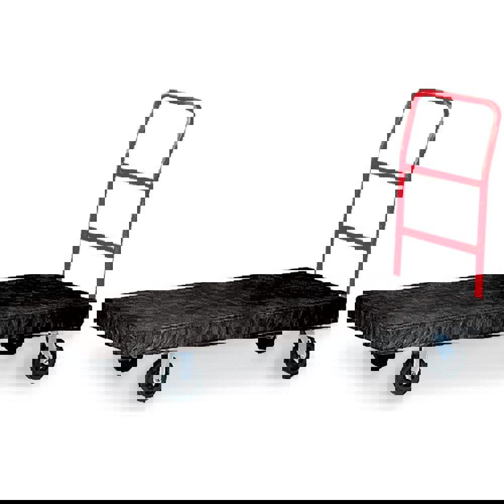 Heavy-Duty Platform Truck Cart, 2,000 Lb Capacity, 24 X 48 Platform, Black